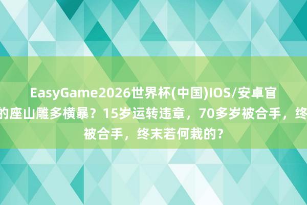 EasyGame2026世界杯(中国)IOS/安卓官方下载 真的的座山雕多横暴？15岁运转违章，70多岁被合手，终末若何栽的？