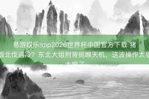 易游娱乐app2026世界杯中国官方下载 猪脚饭北伐遇冷？东北大姐拊背扼喉天机，这波操作太狠了
