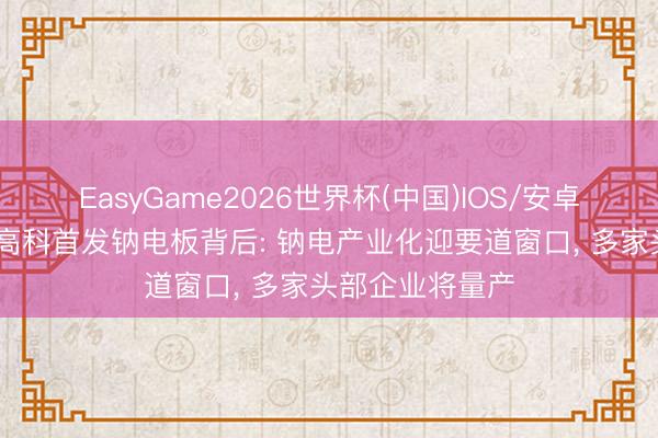 EasyGame2026世界杯(中国)IOS/安卓官方下载 国轩高科首发钠电板背后: 钠电产业化迎要道窗口， 多家头部企业将量产