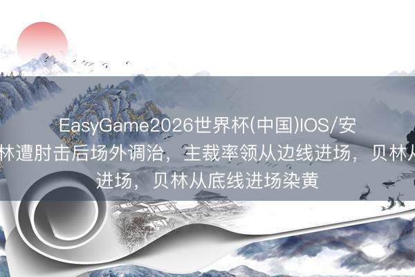 EasyGame2026世界杯(中国)IOS/安卓官方下载 贝林遭肘击后场外调治,主裁率领从边线进场,贝林从底线进场染黄