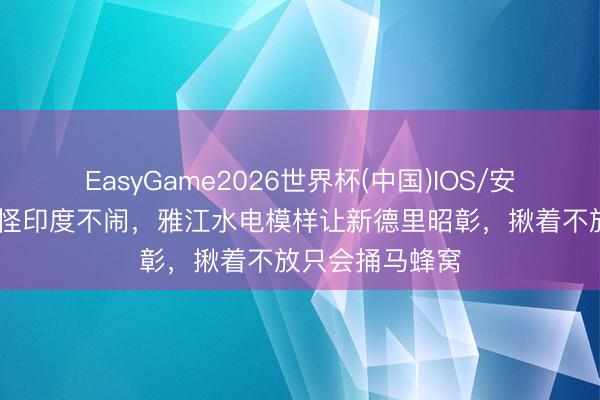 EasyGame2026世界杯(中国)IOS/安卓官方下载 难怪印度不闹,雅江水电模样让新德里昭彰,揪着不放只会捅马蜂窝