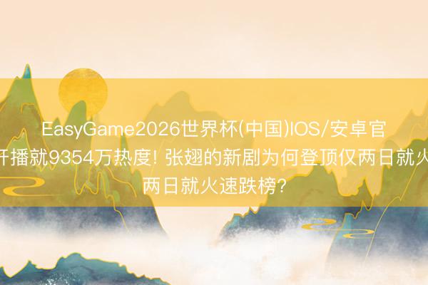 EasyGame2026世界杯(中国)IOS/安卓官方下载 开播就9354万热度! 张翅的新剧为何登顶仅两日就火速跌榜?
